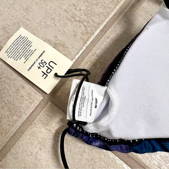 Adüh UPF 50 Benjamin Franklin 2-Piece Bikini Set Blue/Purple/Pink Size M lace up - Picture 10 of 10